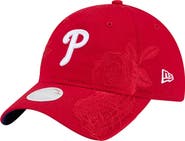 New Era Women's New Era Red Philadelphia Phillies Roses 9TWENTY Adjustable Hat