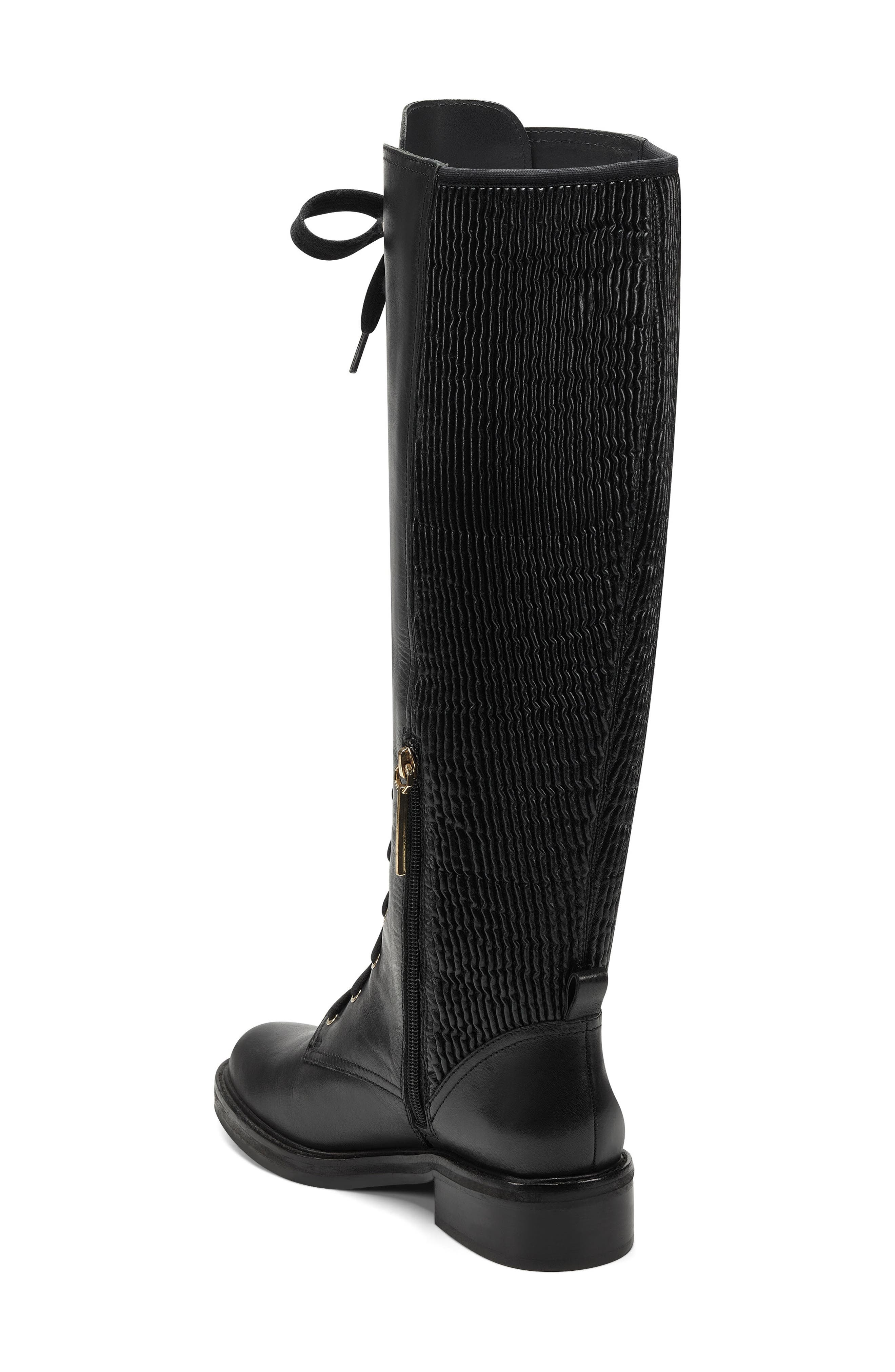Voshelle Lace-Up Boot, Alternate, color, BLACK/BLACK