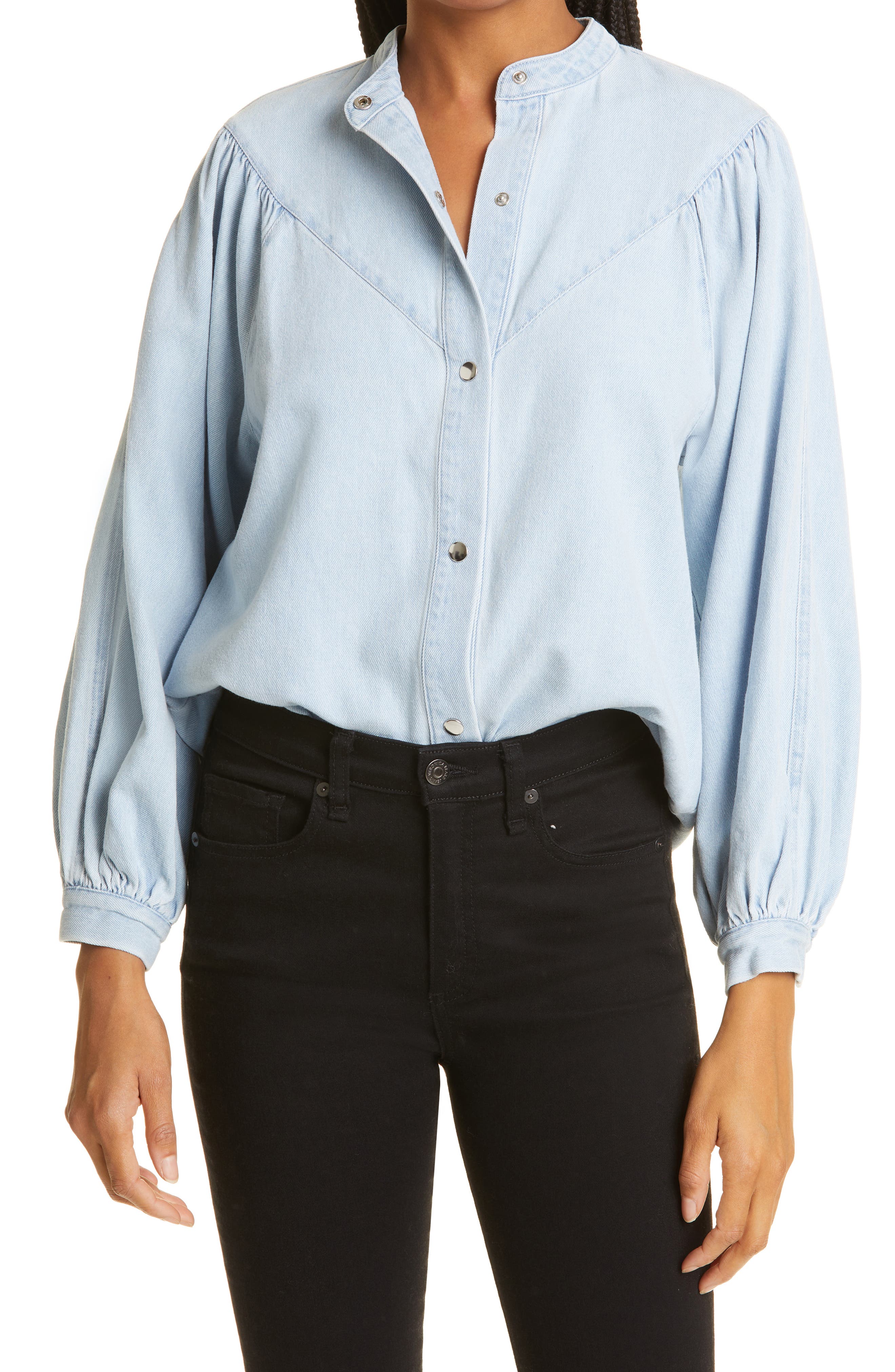 Rails Monica Snap-Up Denim Shirt (Women) | Nordstromrack