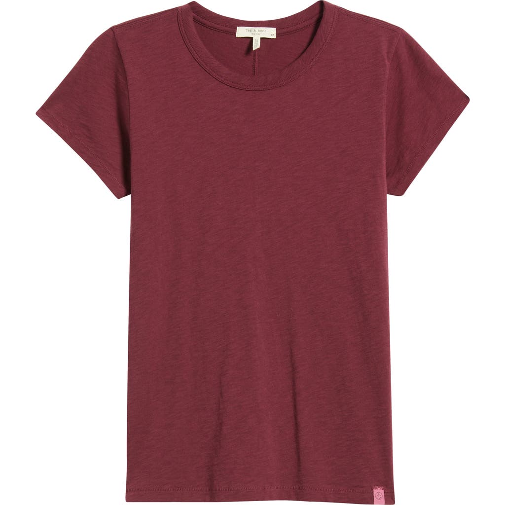 Rag & Bone The Slub Organic Pima Cotton T-shirt In Brown