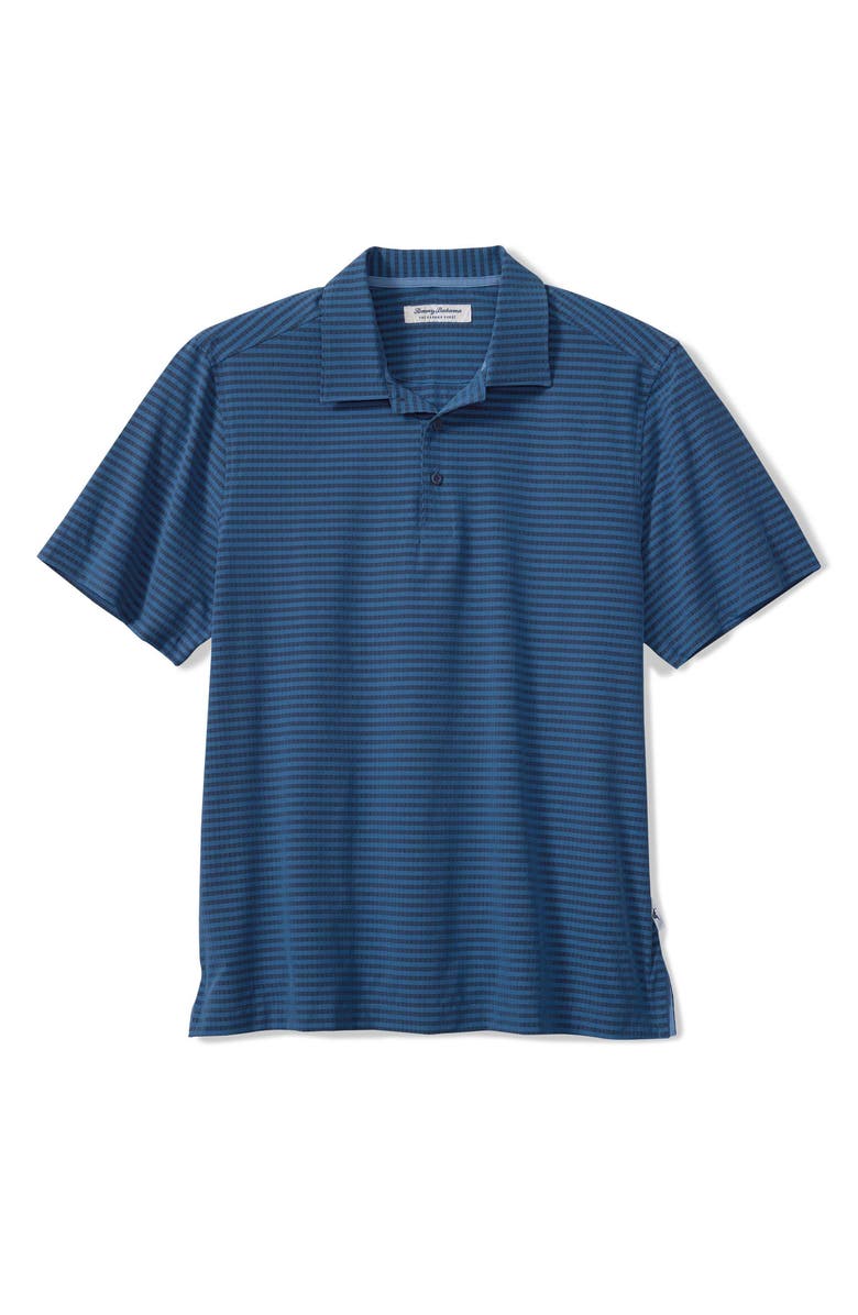 Tommy Bahama Bahama Coast Fades Away Stripe IslandZone<sup>®</sup> Polo, Main, color, Deep Azure