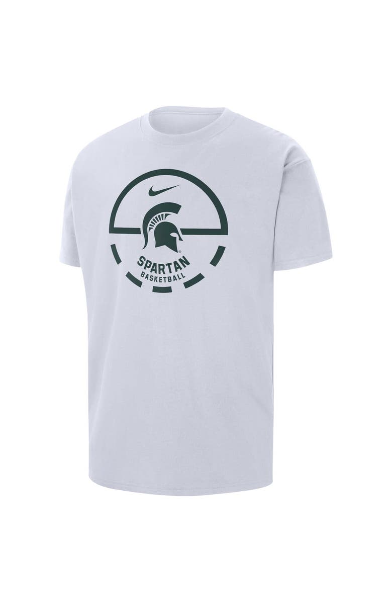 Nike Men's Nike White Michigan State Spartans Free Throw Basketball T-Shirt, Alternate, color, White