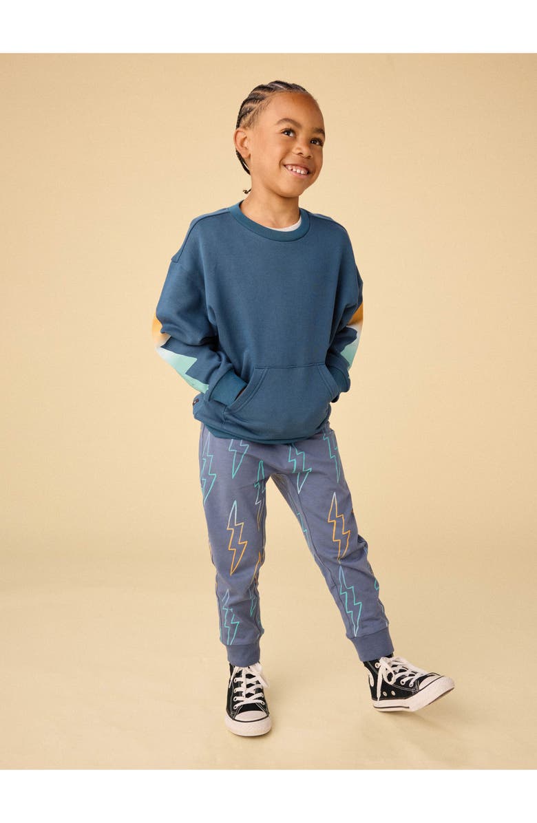 Tea Collection Lightning Kanga Popover, Alternate, color, Bedford Blue