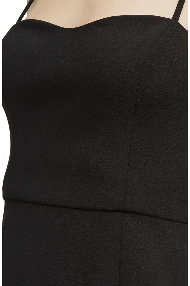 Whisper Light Sweetheart Minidress, Alternate, color, BLACK