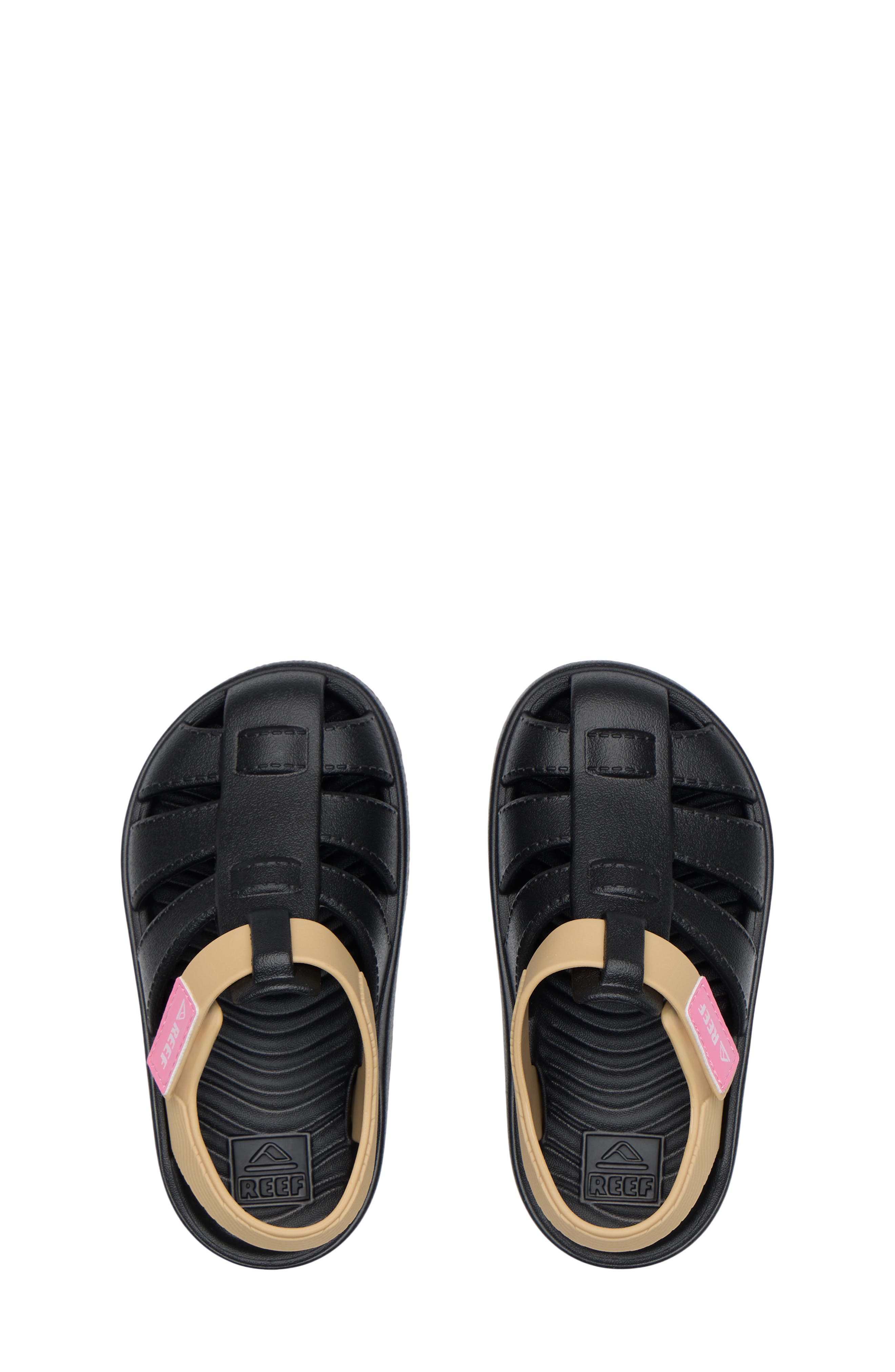Reef Kids' Totally Beachin Sandal, Alternate, color, Black/ Tan