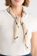 AllSaints Heart Silk Square Scarf