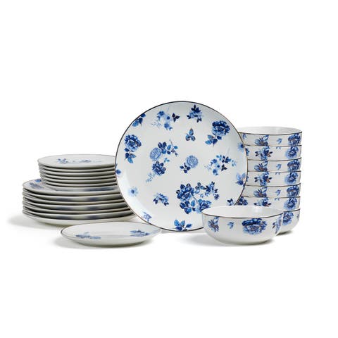 Viola Porcelain 24-Piece Dinnerware Set