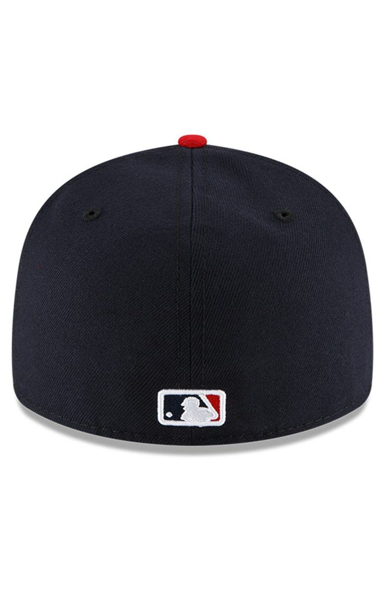 New Era Men's New Era Navy/Red Cleveland Guardians Authentic Collection On-Field Home Low Profile 59FIFTY Fitted Hat, Alternate, color, Navy
