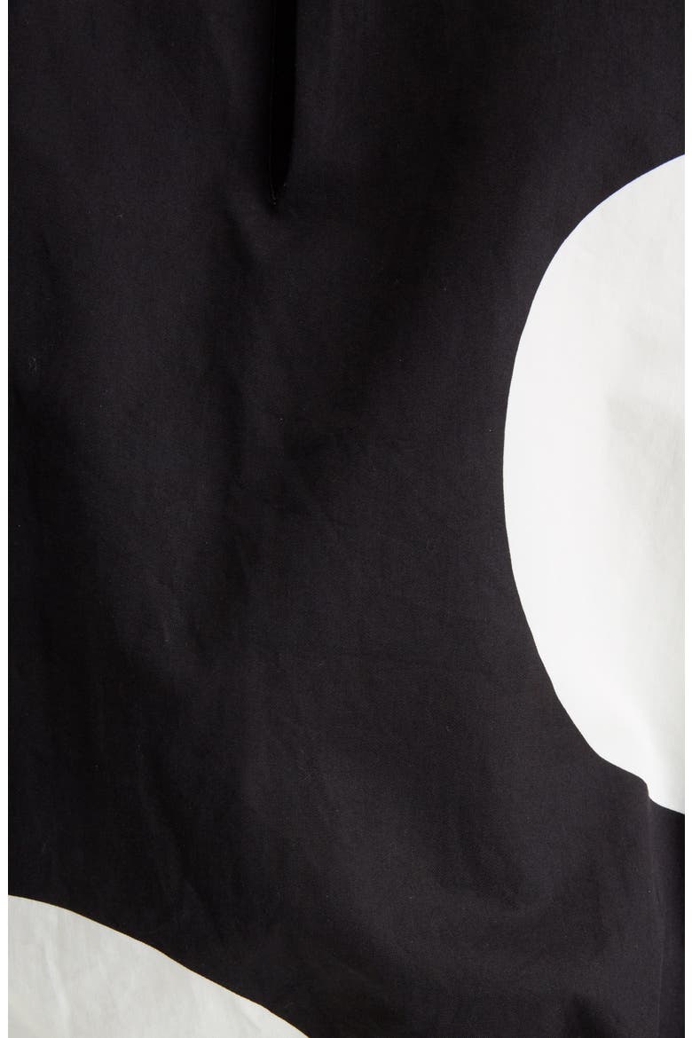 Carta Dot Crop Cotton Top, Alternate, color, BLACK