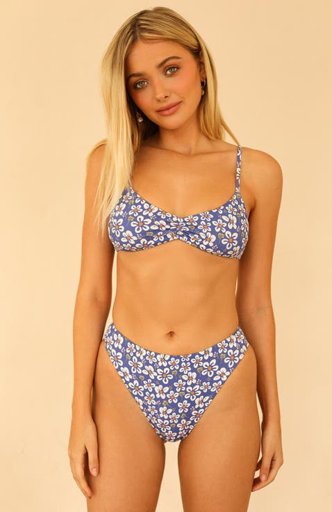 Seashore High Waist Cheeky Bikini Bottom