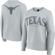 FANATICS Women's Fanatics Gray Texas Longhorns Supersoft Flow Fleece Pullover Sweatshirt