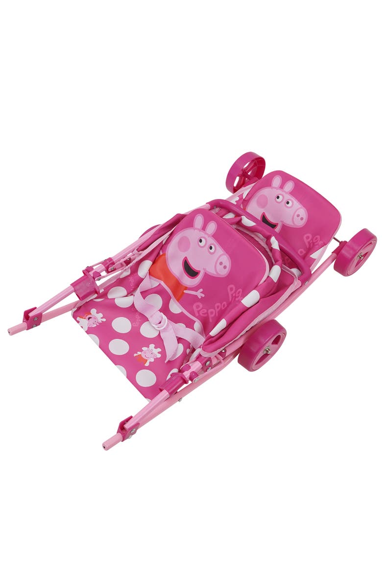 Peppa Pig Doll Twin Stroller, Alternate, color, Multicolored