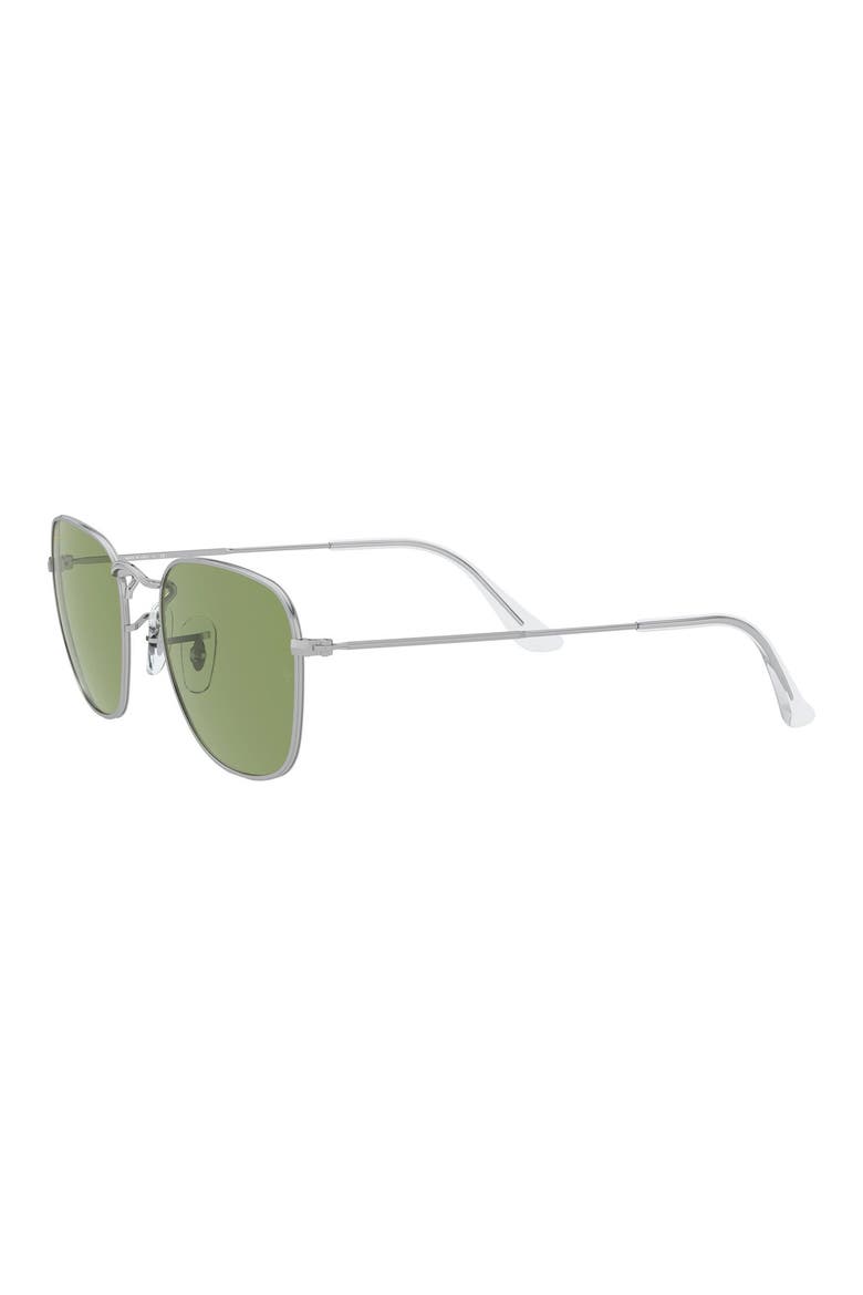 51mm Square Sunglasses, Alternate, color, SILVER/ GREEN SOLID
