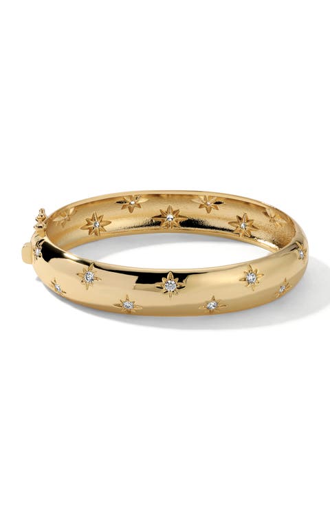 Celeste Cubic Zirconia Cuff Bracelet