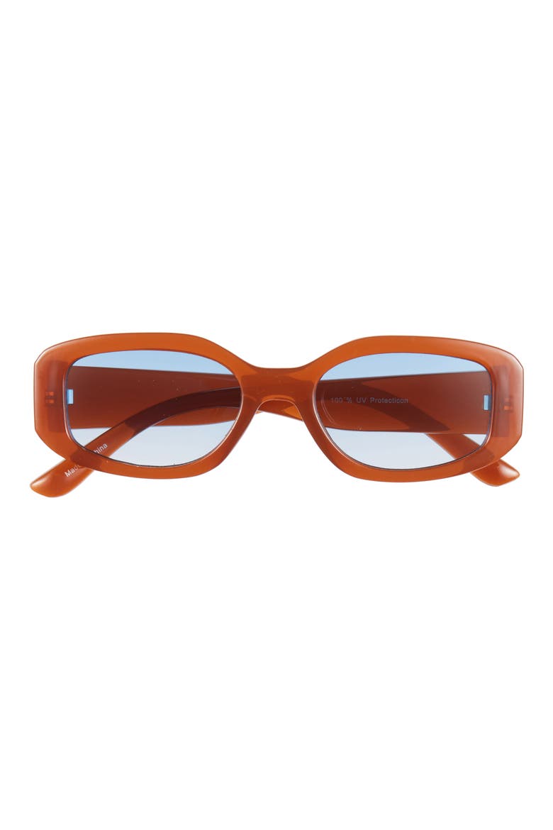 Oval Sunglasses, Main, color, BLUE- TORT