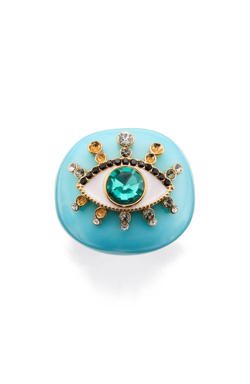 KURT GEIGER KURT GEIGER LONDON EVIL EYE DOME COCKTAIL RING