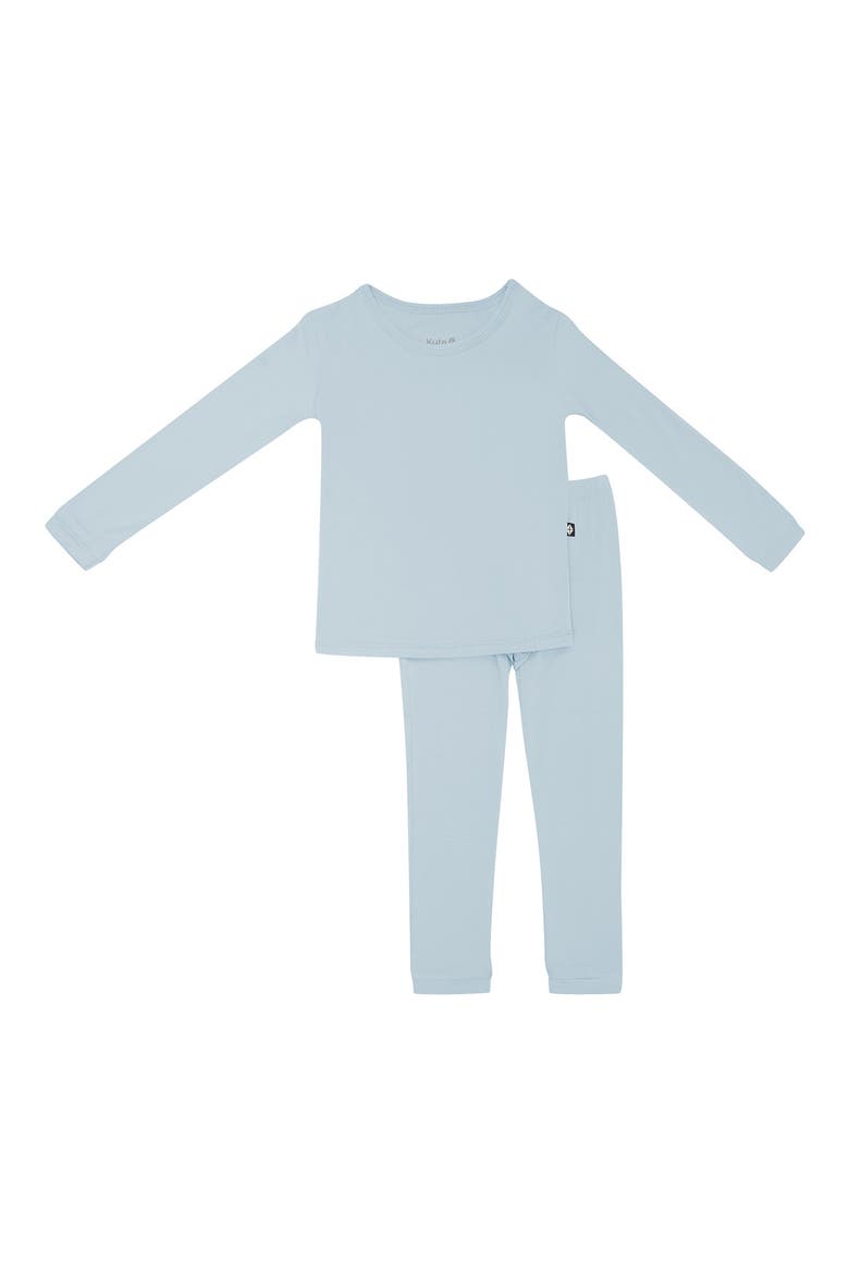 Kids' Fitted Two-Piece Pajamas, Main, color, FOG