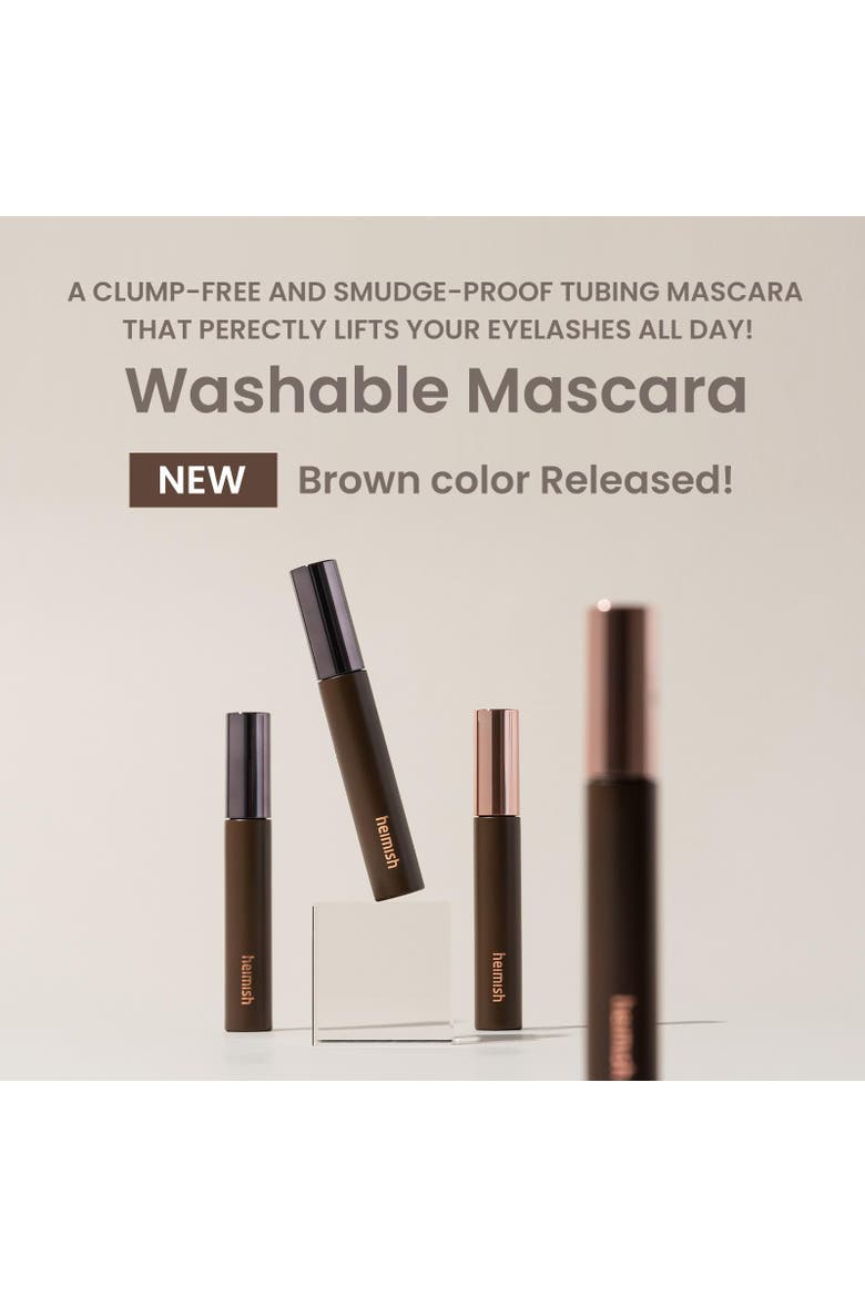 Dailism Smudge Stop Mascara, Curling Mascara Brown, Tubing Mascara, Alternate, color, Brown-Curling