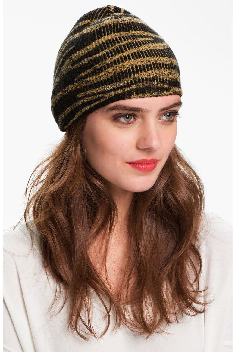 Animal Print Skull Cap, Main, color, TOPAZ GRANDE ZEBRA
