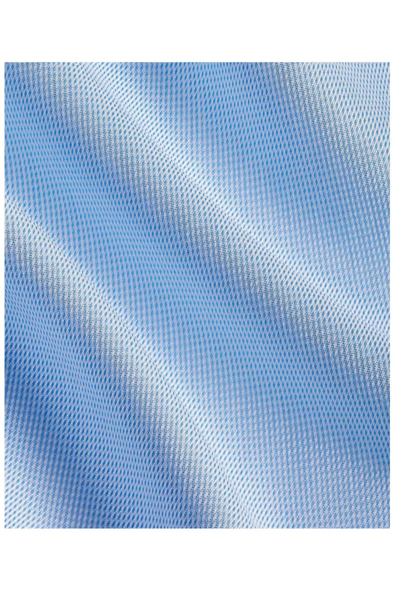 Trim Fit Cotton & Silk Dress Shirt, Alternate, color, SKY