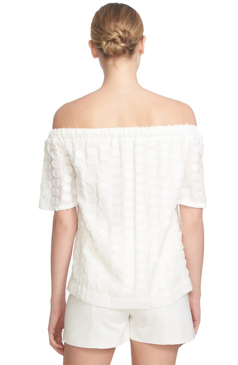 1.STATE Textured Dot Off the Shoulder Top, Alternate, color, 