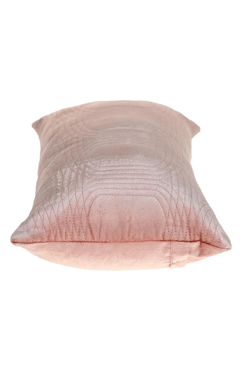 PARKLAND COLLECTION Iphis Topstitched Throw Pillow, Alternate, color, Pink