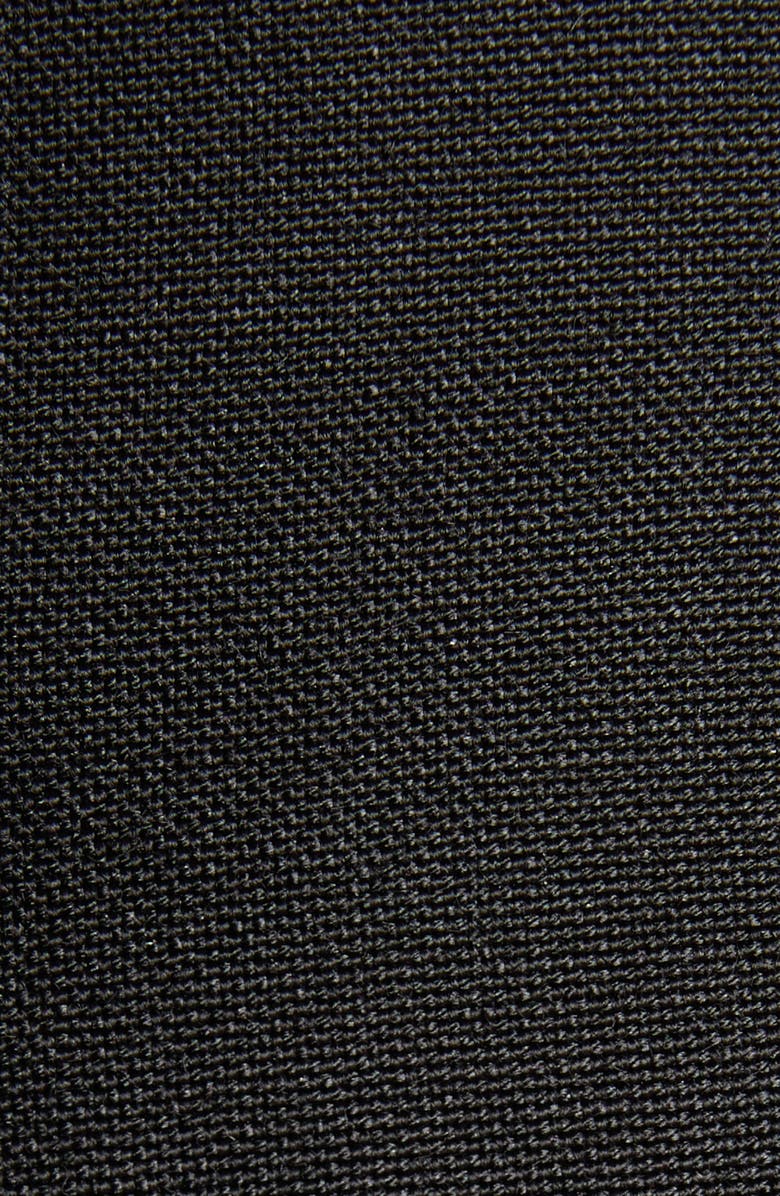 Bottega Veneta Black Mohair & Wool Crop Straight Leg Trousers, Alternate, color, 1010 Double Black