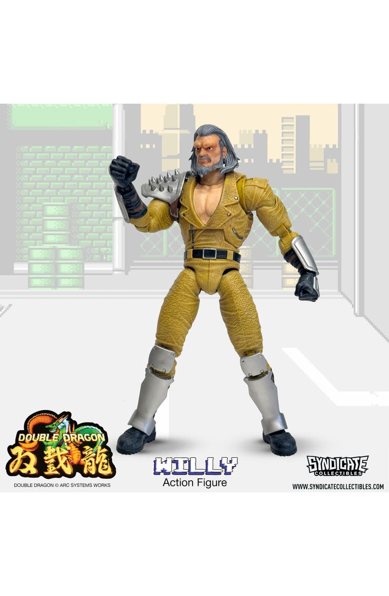 Toynk Double Dragon Willy 7-Inch Deluxe Action Figure, Alternate, color, Gold