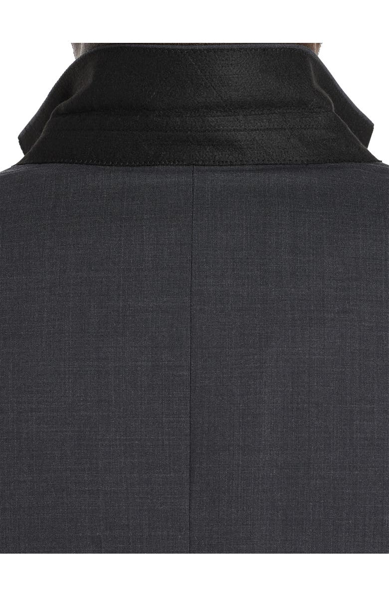 Oak Hill by DXL Big & Tall Perfect Fit Jacket-Relaxer Suit Jacket, Alternate, color, Charcoal