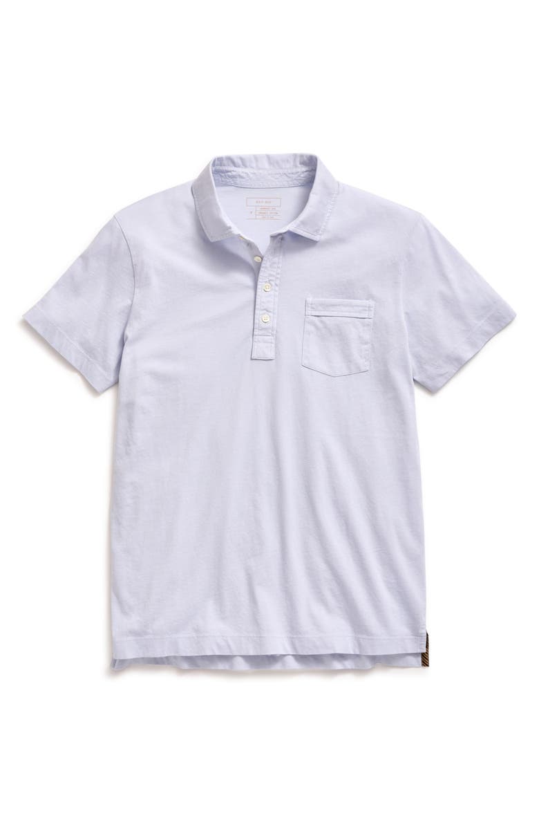 Billy Reid Pensacola Organic Cotton Polo, Main, color, Dew Blue