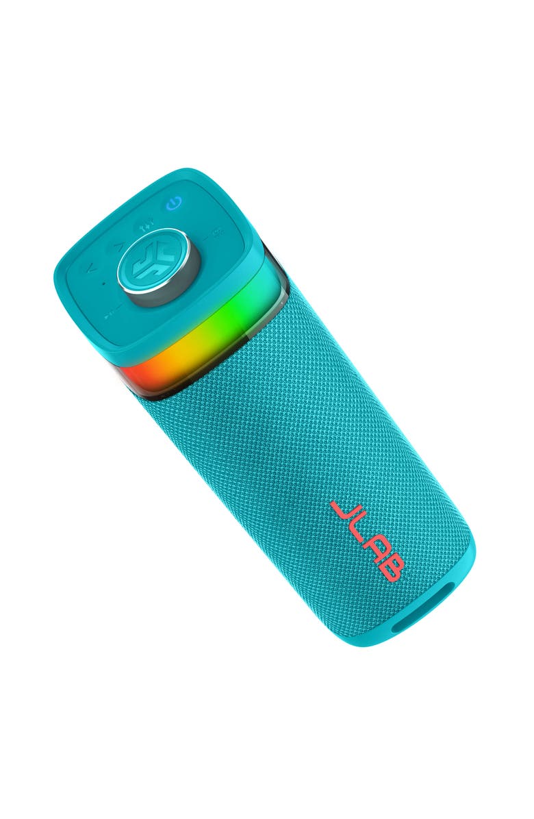JLab JBuds Party Portable Bluetooth Speaker, Alternate, color, Cyan
