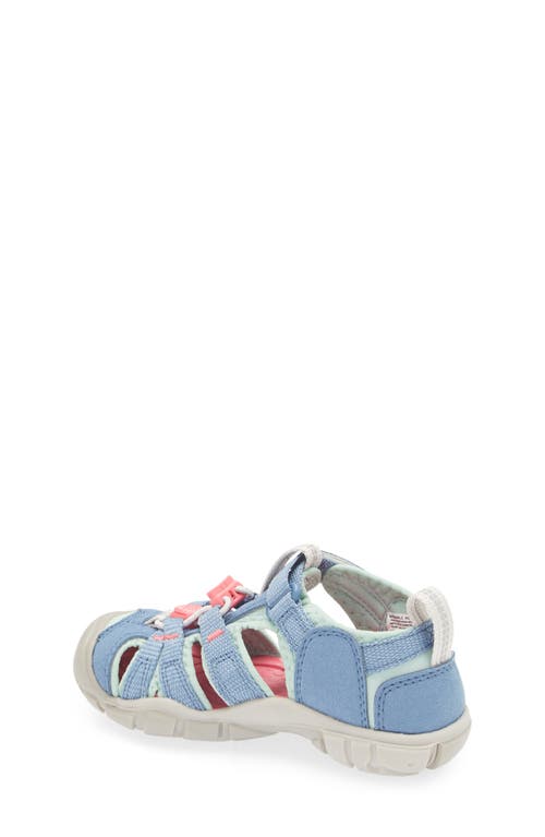 Keen Kids' Seacamp Ii Cnx Water Friendly Sandal In Coronet Blue/hot Pink