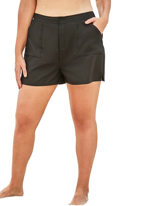Swimsuits For All Cargo Swim Short In Black
