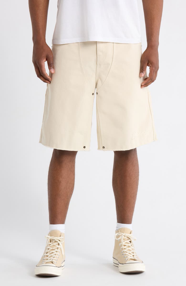 HONOR THE GIFT 88 Cotton Blend Carpenter Shorts, Main, color, Bone