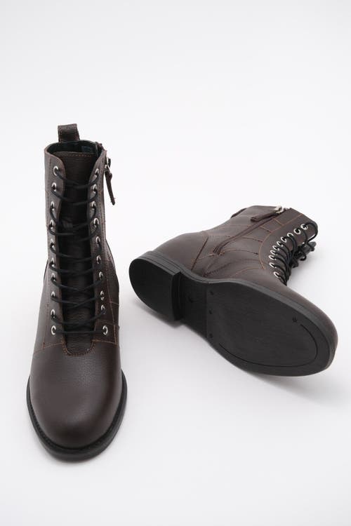 Forever & Always Shoes Tivona Leather Boot In Multi