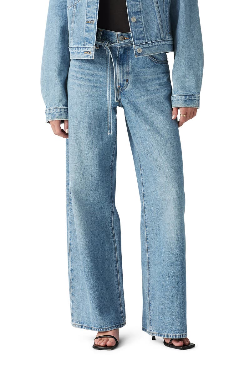 XL Straight Leg Jeans, Main, color, THANKS FRIEND