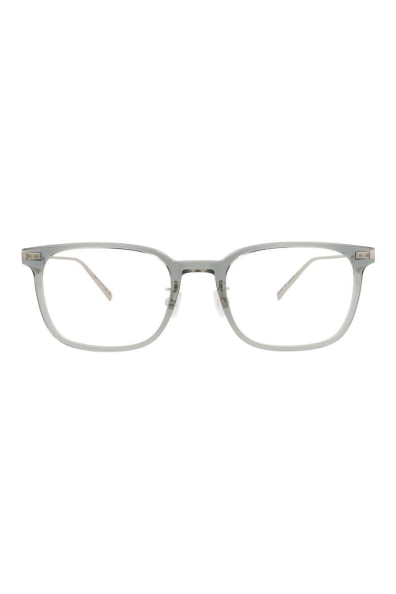 53mm Rectangle Optical Frames, Main, color, GREY SILVER TRANSPARENT