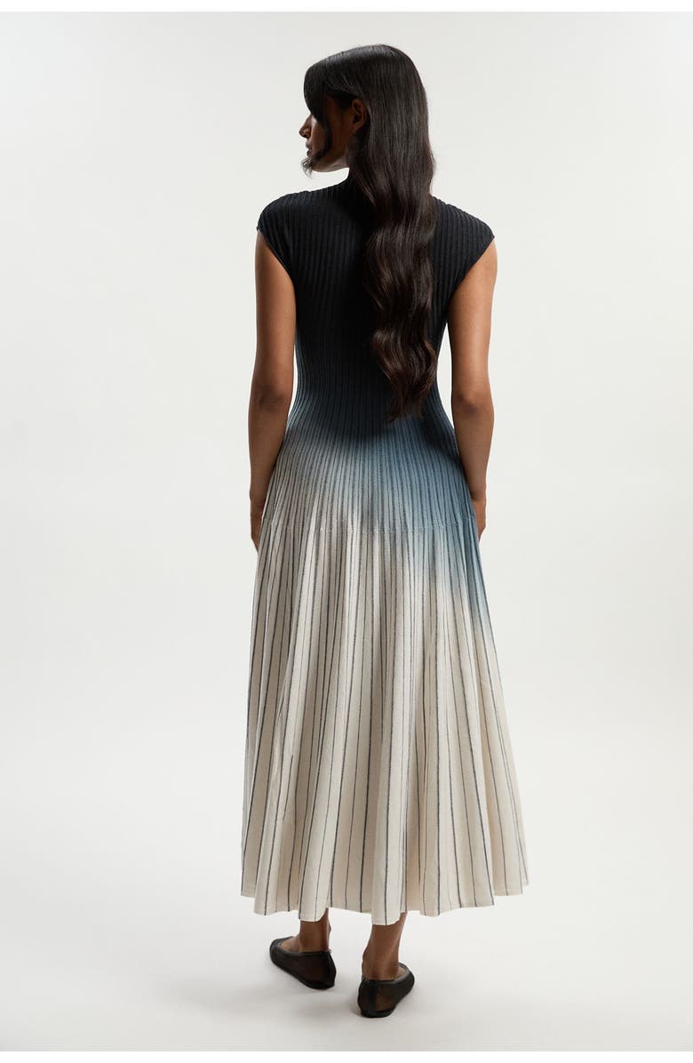 Karen Millen Dip Dye Detail Knitted Maxi Dress, Alternate, color, Navy