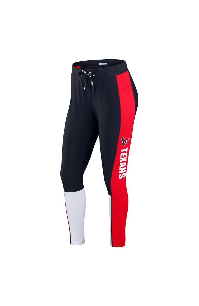 WEAR by Erin Andrews Women's WEAR by Erin Andrews Navy/Red Houston Texans Color-Block Leggings, Alternate, color, 