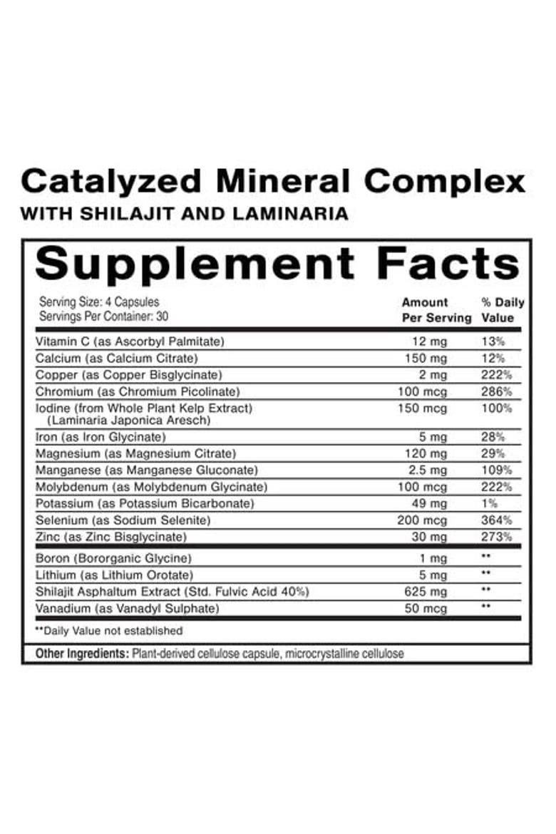 Dr. Shade's Catalyzed Mineral Complex Shilajit and Laminaria Supplement, Alternate, color, None