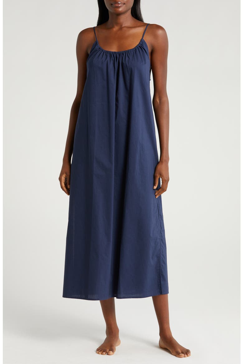 Cotton Nightgown, Main, color, DEEP BLUE