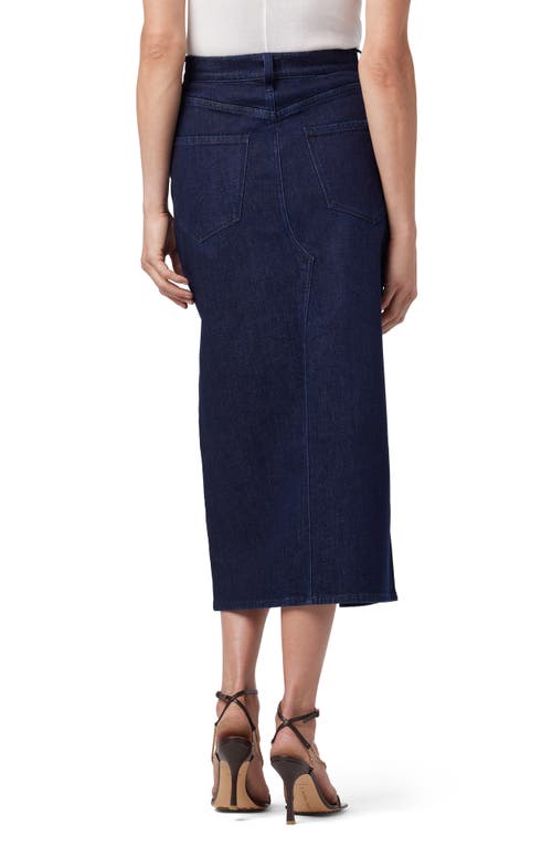 Hudson Jeans Front Slit Denim Midi Skirt