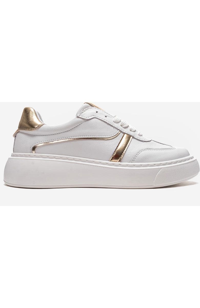 Forever & Always Shoes Ivara Leather Everyday Sneaker, Alternate, color, White