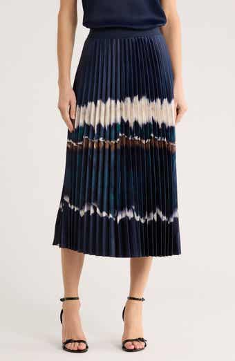 T Tahari Pleated Pull-On Skirt