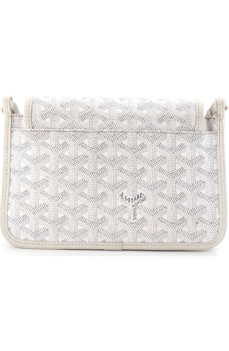 Pre-Owned Goyard Plumet Clutch Wallet Coated Canvas, Alternate, color, White