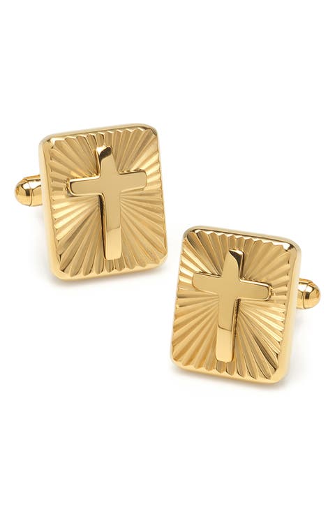 Radiant Cross Cuff Links