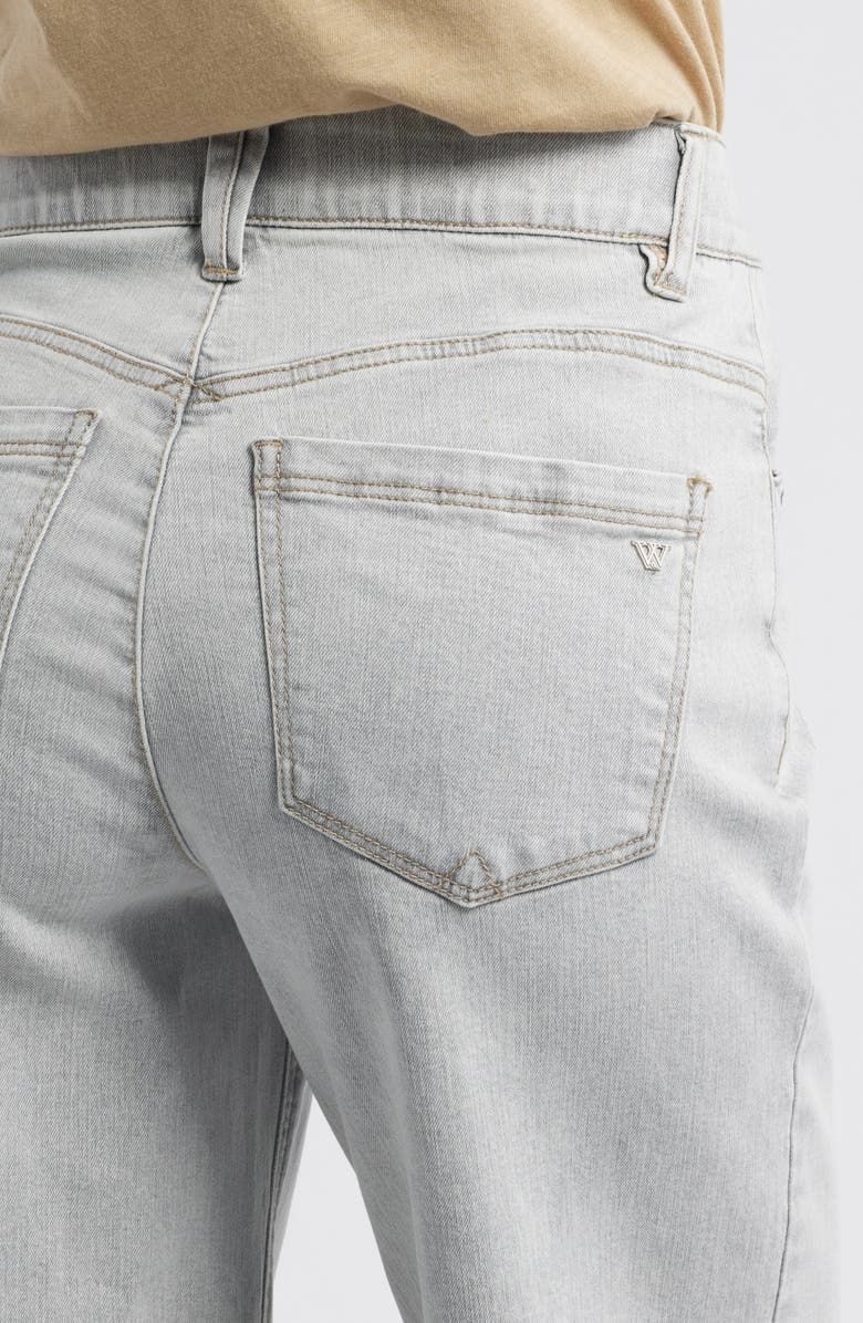 Wit & Wisdom Sam 'Ab'Solution High Waist Wide Leg Jeans, Alternate, color, Light Grey