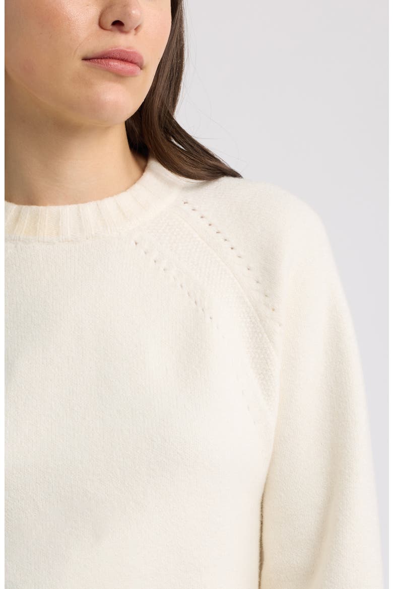 Raglan Crewneck Sweater, Alternate, color, IVORY PRISTINE
