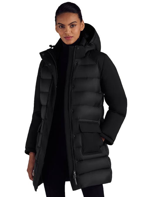Triple F.a.t. Goose Two-tone Puffer Down Parka In Black