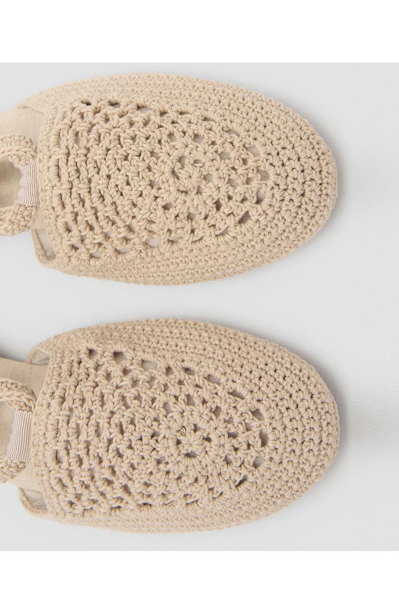 MANGO Ankle Wrap Woven Sandal, Alternate, color, Beige